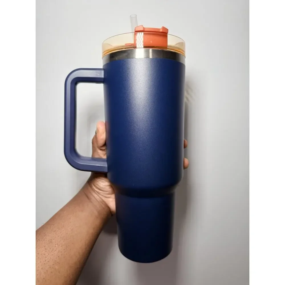 Stanley X Starbucks Philippines Exclusive 2023 OG NAVY 40oz Quencher Tumbler NWT - Picture 4 of 8